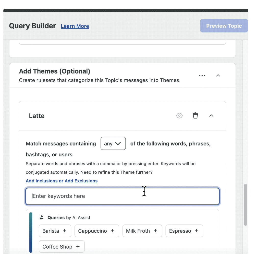 Sprout's Query Builder